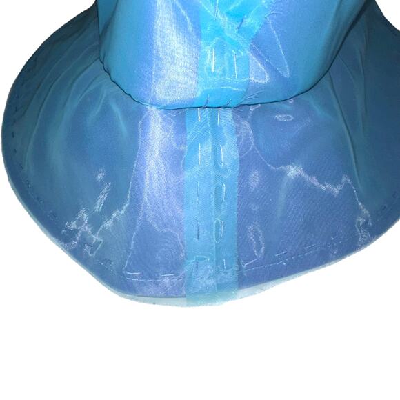 NWT Eugenia Kim Toby Blue Organza Overlay Bucket Hat O/S